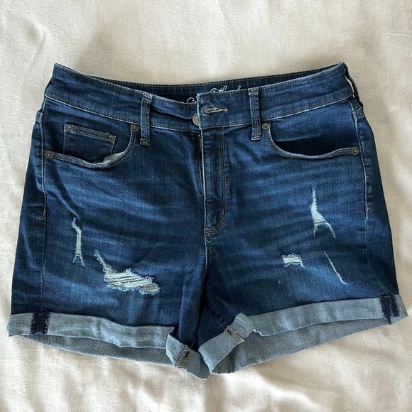Jean Shorts - Universal Thread High Rise Midi - Picture 1 of 4